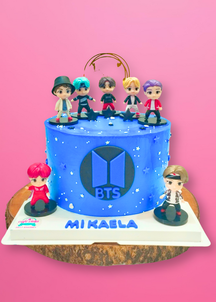BTS Cake with Toy Toppers