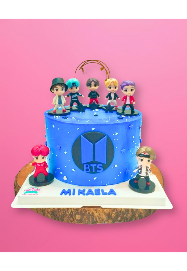 BTS Cake with Toy Toppers