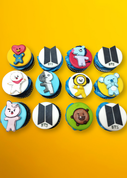 BTS Cupcake Set (12 pieces)