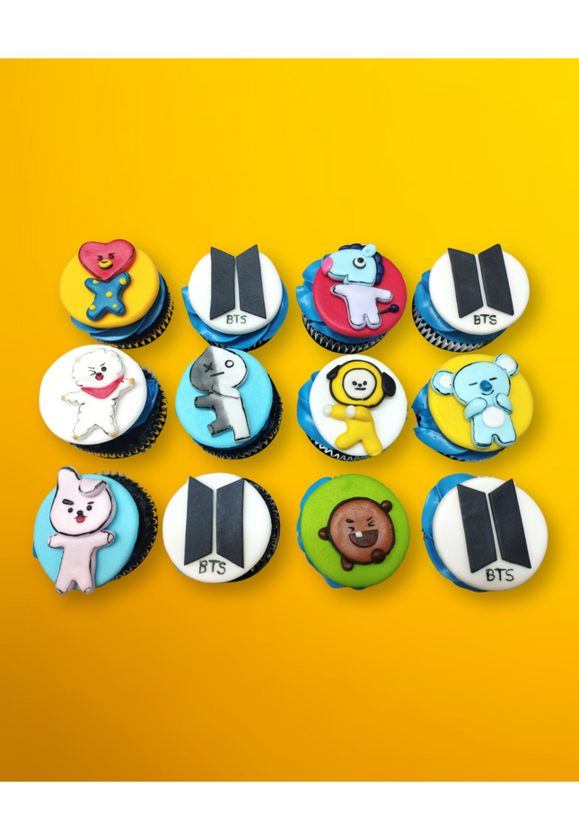 BTS Cupcake Set (12 pieces)