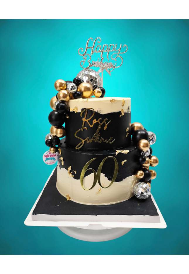 Disco Balls Birthday Cake