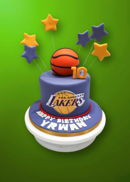 Basketball Team (Lakers) Cake