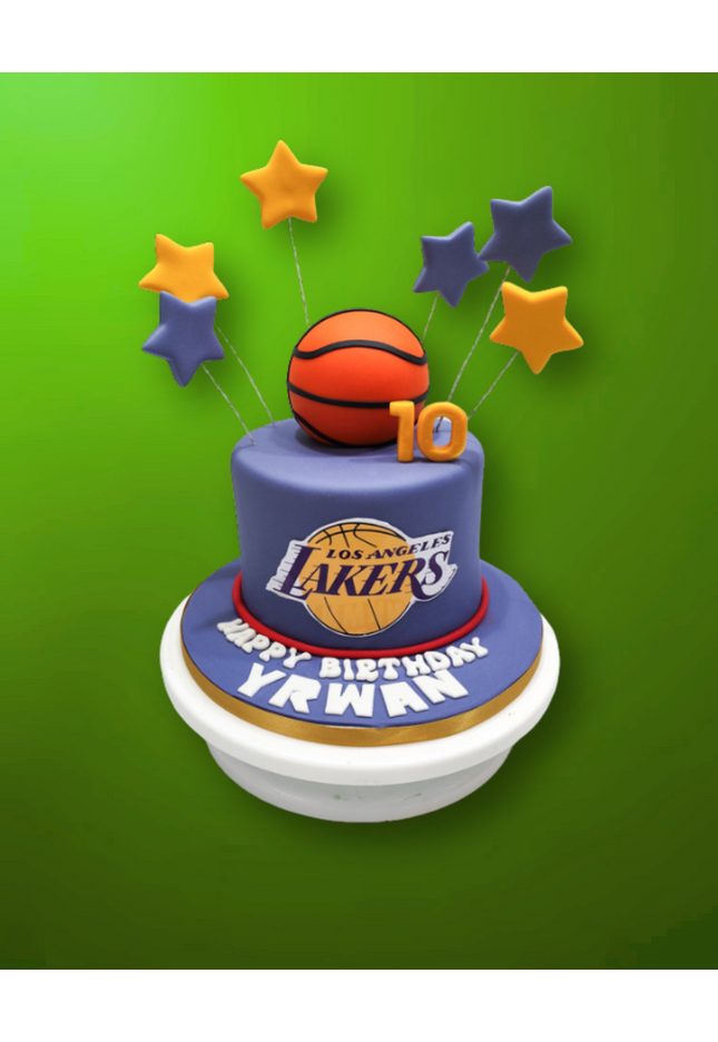 Basketball Team (Lakers) Cake