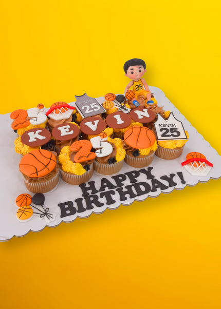 Basketball Pull-Apart Cupcakes