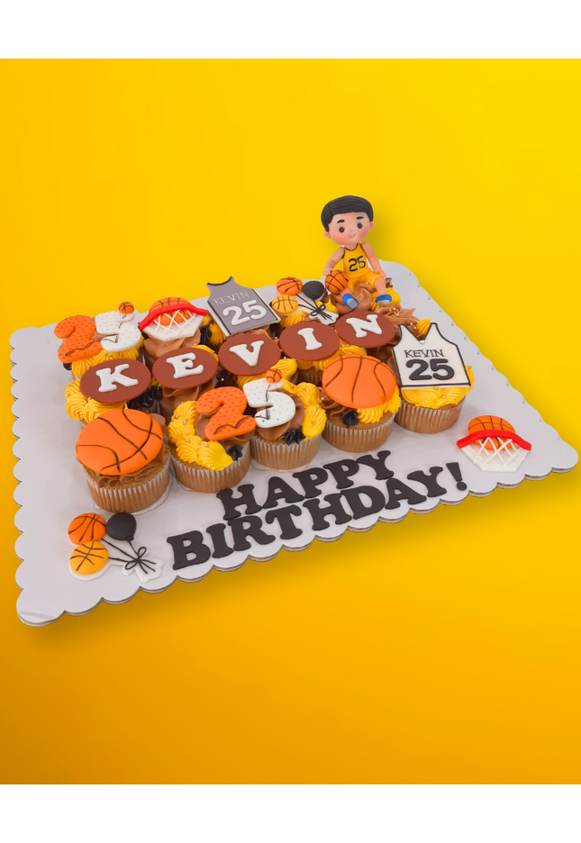 Basketball Pull-Apart Cupcakes