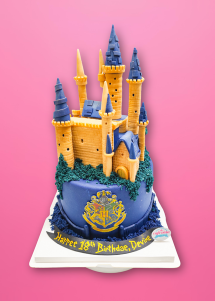2-Tier Castle Fantasy Cake