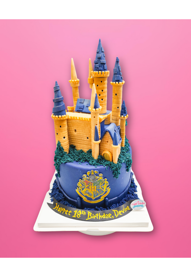 2-Tier Castle Fantasy Cake