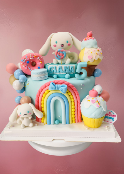 Cinamoroll Rainbow Birthday Cake