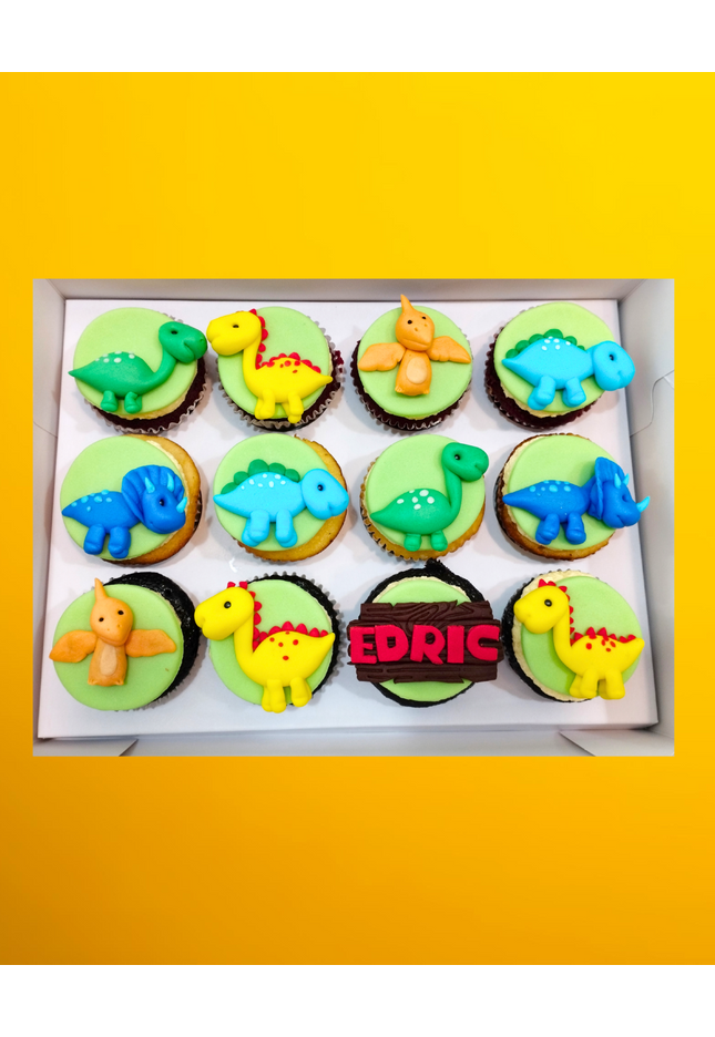 Dinosaur Cupcake Set (12 pieces)