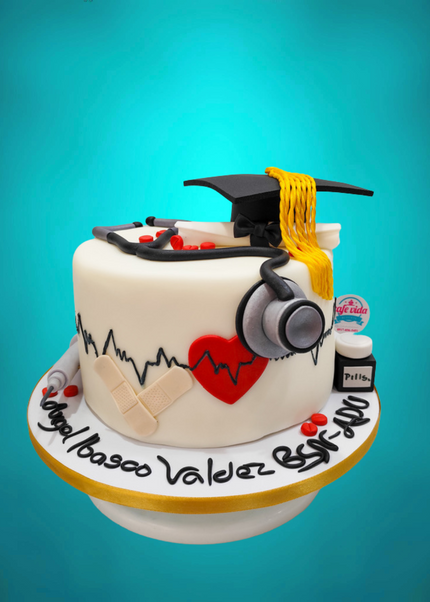 2-Tier Doctor Birthday Cake