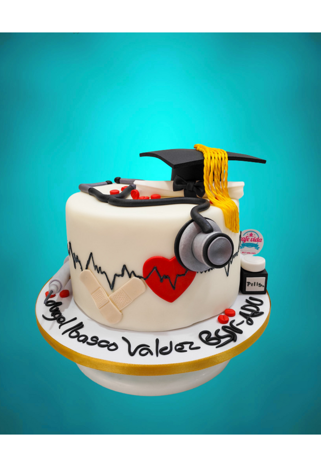2-Tier Doctor Birthday Cake