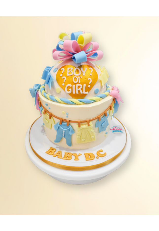 Gender Reveal Cake