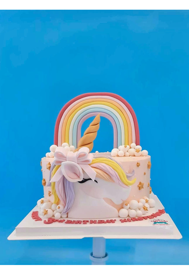 Unicorn Face Cake