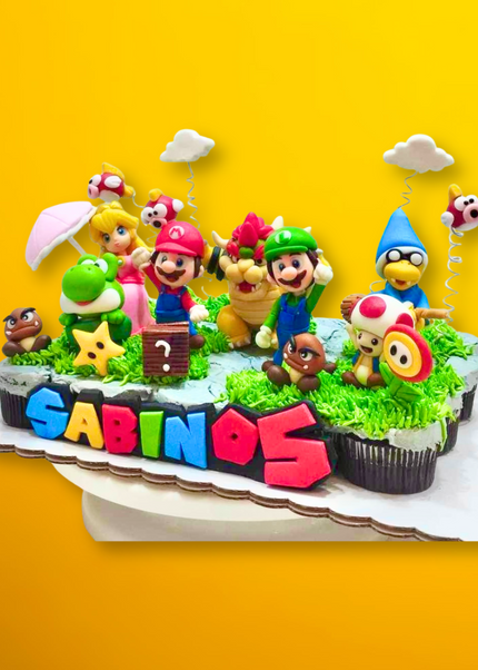 Super Mario Cupcake Pull-Apart (20 pieces)