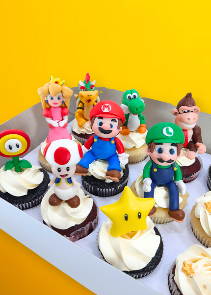 Super Mario Cupcakes (2D and 3D sets)