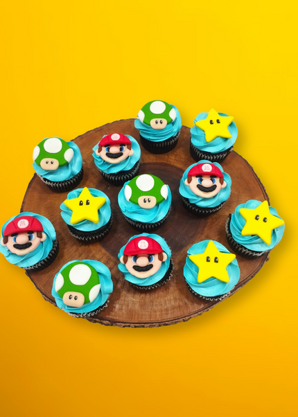 Super Mario Cupcakes (2D and 3D sets)