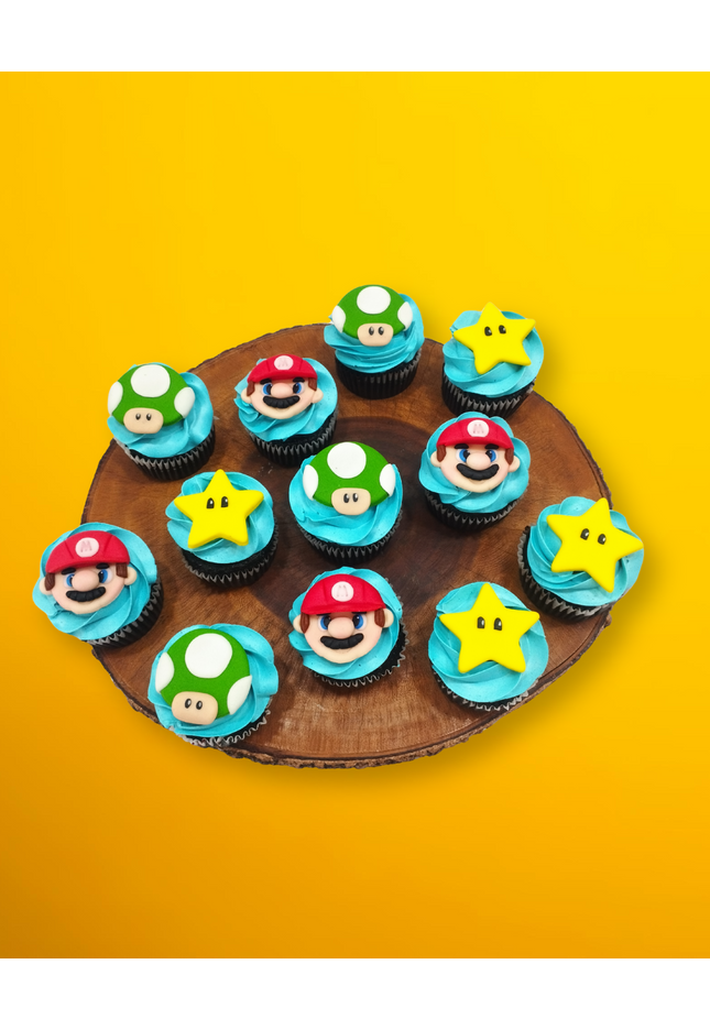 Super Mario Cupcakes (2D and 3D sets)