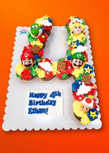 Mario Monogram Cake