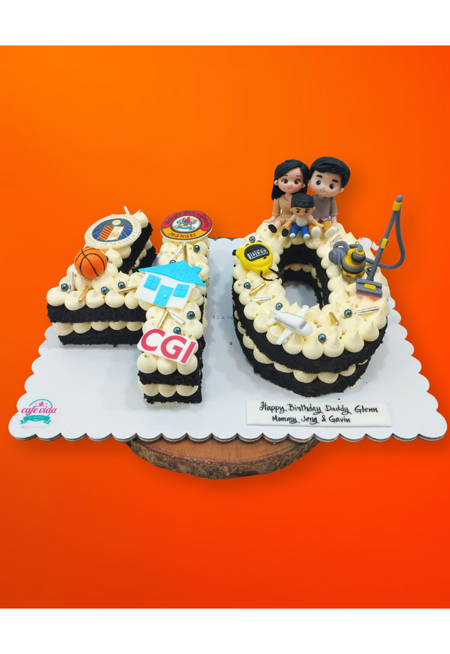 Birthday Monogram Cakes