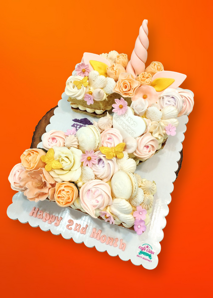 Unicorn Monogram Cake