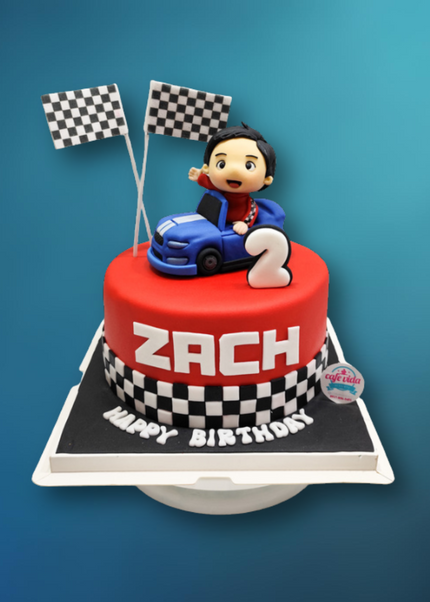 Car Racing Birthday Cake