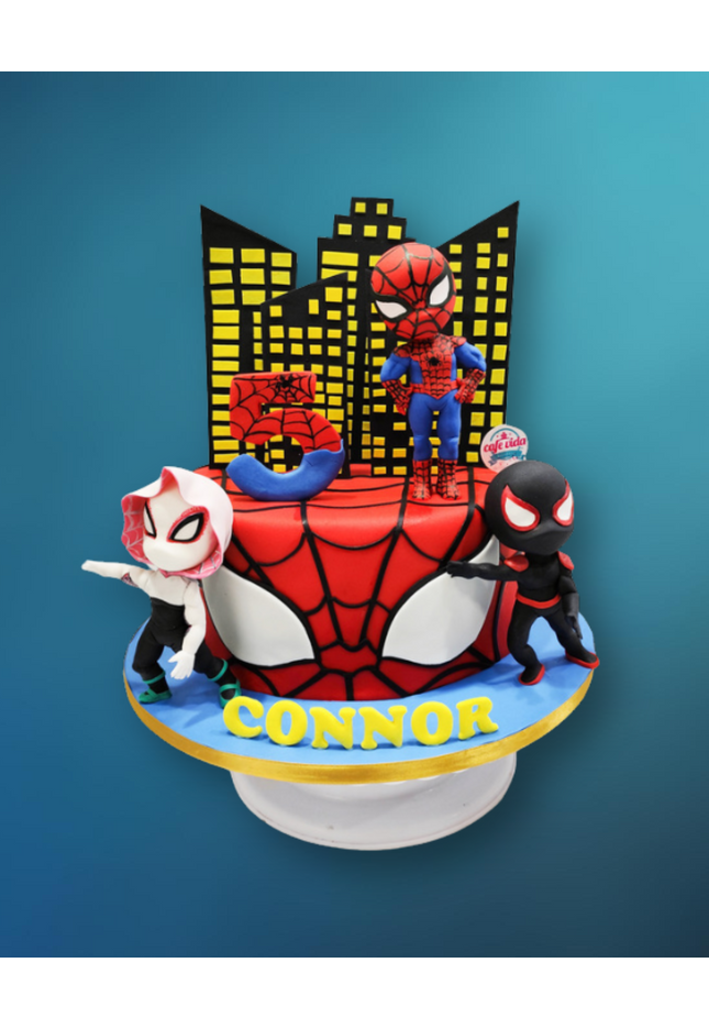 Superhero Themed Birthday Cake