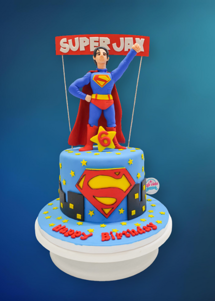 Superhero Themed Birthday Cake
