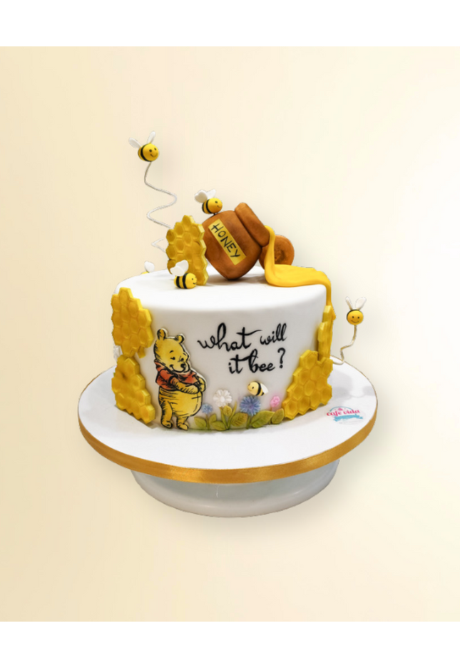 Winnie The Pooh Cake with Edible Print